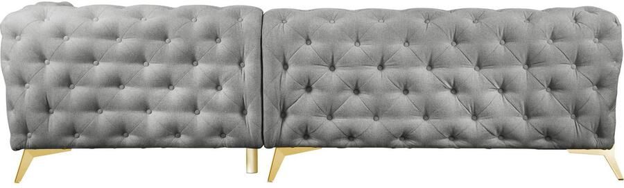 Leonique Chesterfield-bank Amaury L-vorm moderne chersterfield-look breedte 262 cm kleur van de poten ter keuze - Foto 12