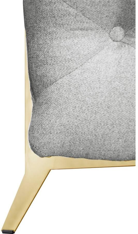 Leonique Chesterfield-bank Amaury L-vorm moderne chersterfield-look breedte 262 cm kleur van de poten ter keuze - Foto 3