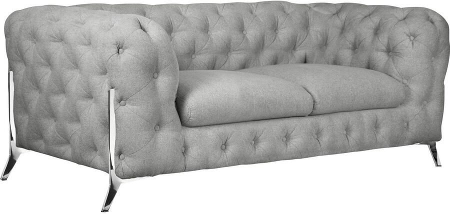 Leonique Chesterfield-bank Amaury luxueuze capitonnage moderne chesterfield look kleur van de poten ter keuze - Foto 11