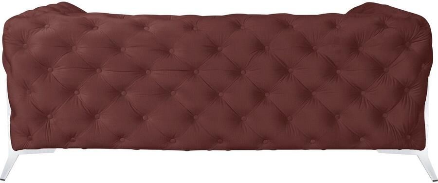 Home affaire Chesterfield-bank Amaury luxueuze capitonnage moderne chesterfield look kleur van de poten ter keuze - Foto 7