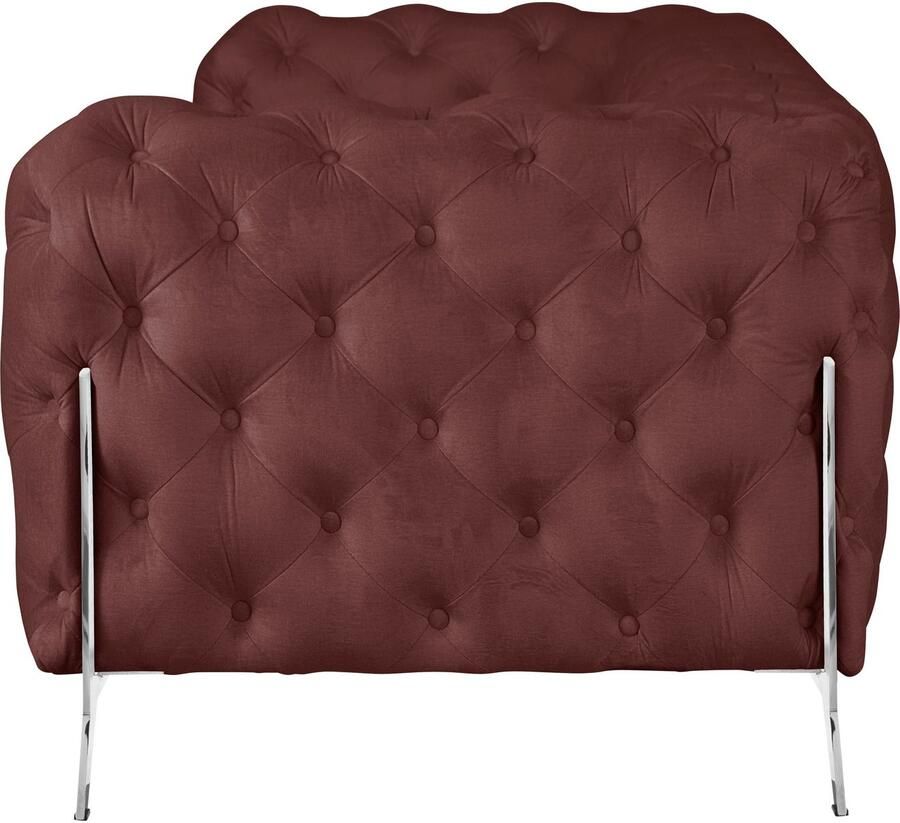 Home affaire Chesterfield-bank Amaury luxueuze capitonnage moderne chesterfield look kleur van de poten ter keuze - Foto 2
