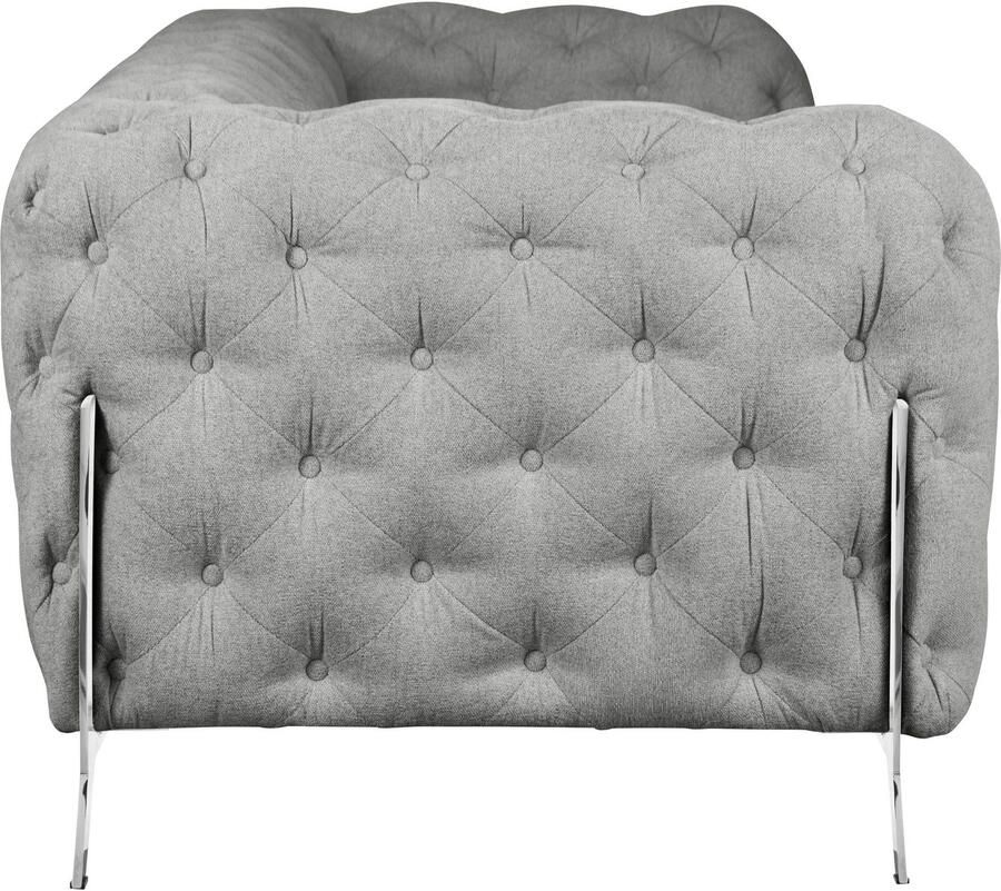 Leonique Chesterfield-bank Amaury luxueuze capitonnage moderne chesterfield look kleur van de poten ter keuze - Foto 2