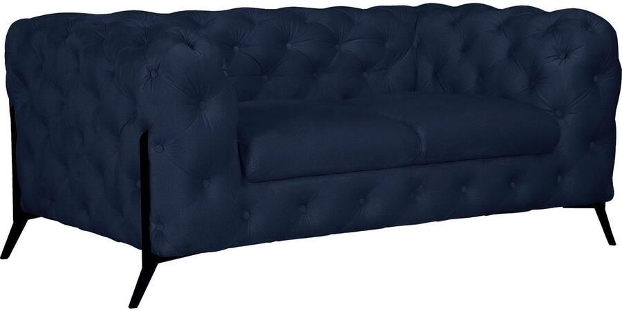 Leonique Chesterfield-bank Amaury luxueuze capitonnage moderne chesterfield look kleur van de poten ter keuze - Foto 7
