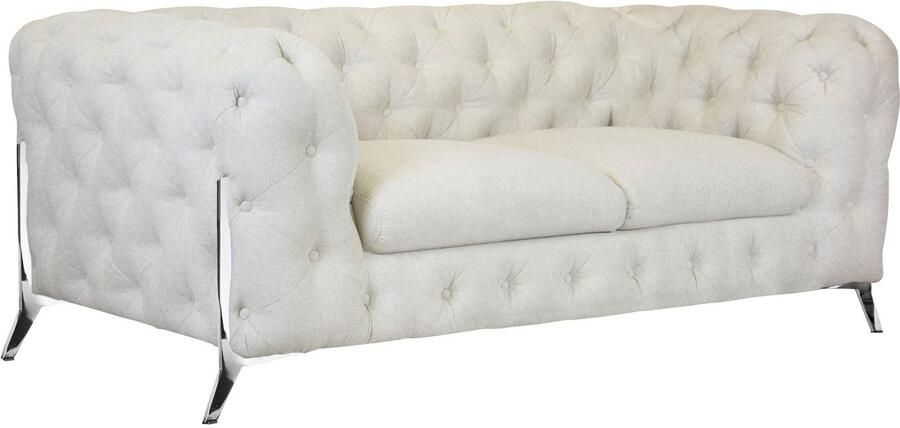 Leonique Chesterfield-bank Amaury luxueuze capitonnage moderne chesterfield look kleur van de poten ter keuze - Foto 11