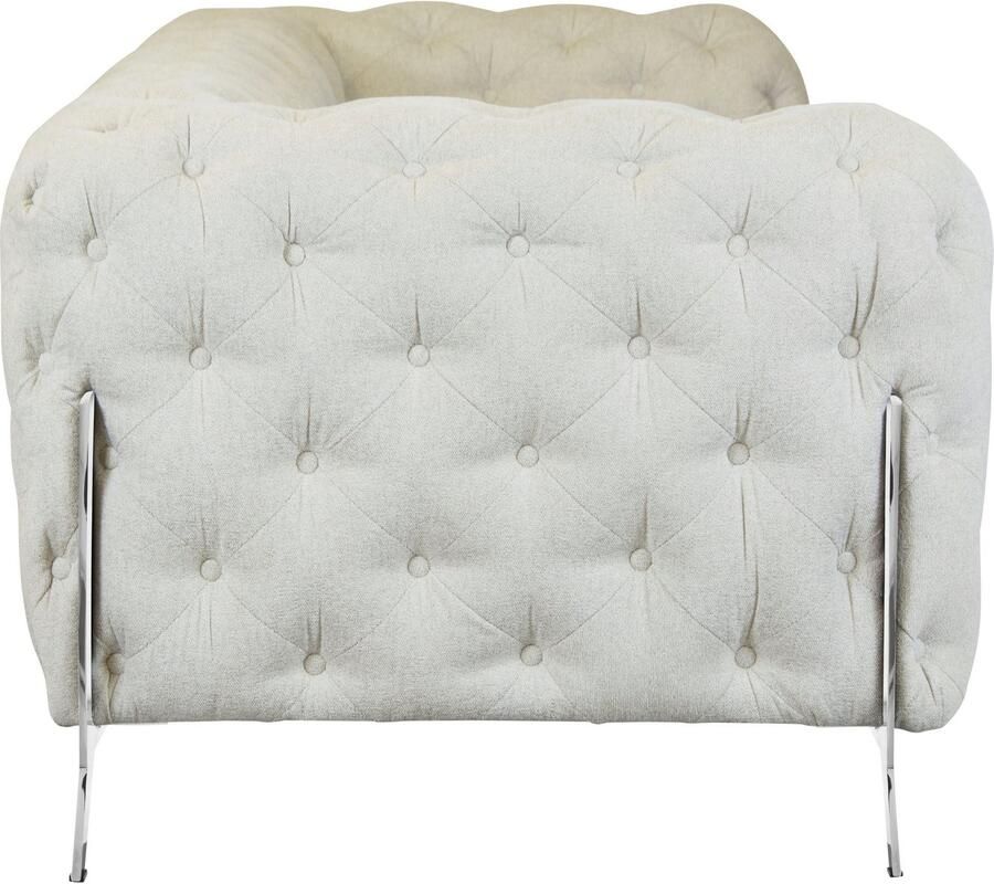 Leonique Chesterfield-bank Amaury luxueuze capitonnage moderne chesterfield look kleur van de poten ter keuze - Foto 2