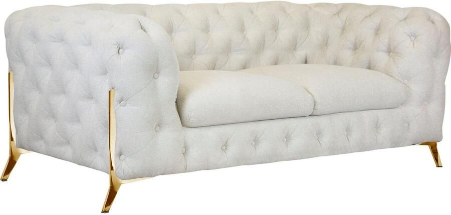 Leonique Chesterfield-bank Amaury luxueuze capitonnage moderne chesterfield look kleur van de poten ter keuze - Foto 11