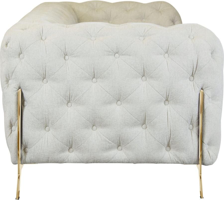 Leonique Chesterfield-bank Amaury luxueuze capitonnage moderne chesterfield look kleur van de poten ter keuze - Foto 2