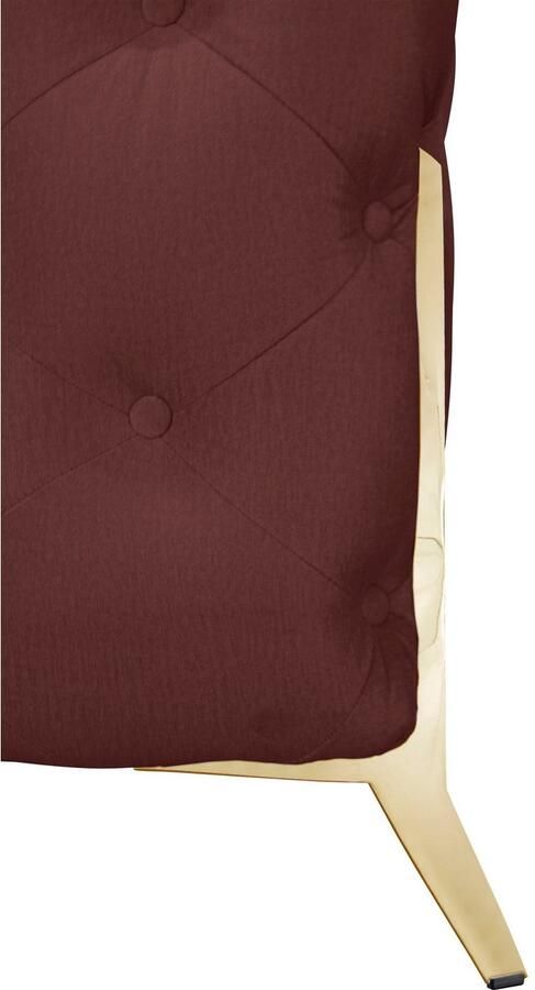 Leonique Chesterfield-bank Amaury luxueuze capitonnage moderne chesterfield look kleur van de poten ter keuze - Foto 4