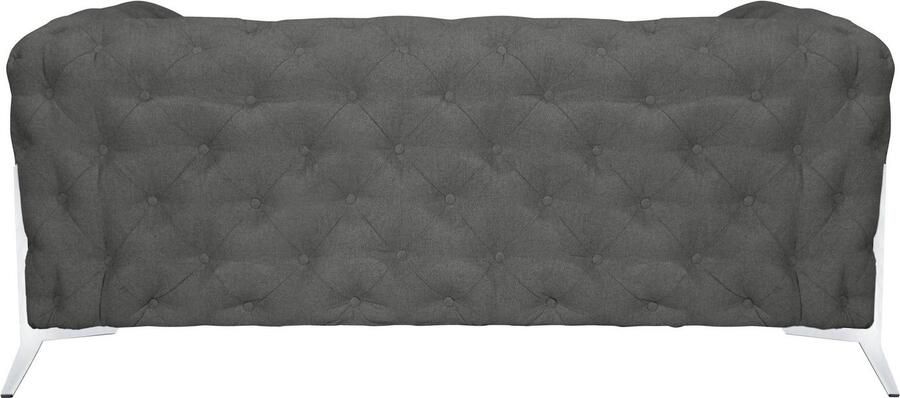 Home affaire Chesterfield-bank Amaury luxueuze capitonnage moderne chesterfield look kleur van de poten ter keuze - Foto 7