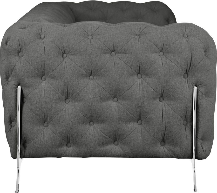 Home affaire Chesterfield-bank Amaury luxueuze capitonnage moderne chesterfield look kleur van de poten ter keuze - Foto 2