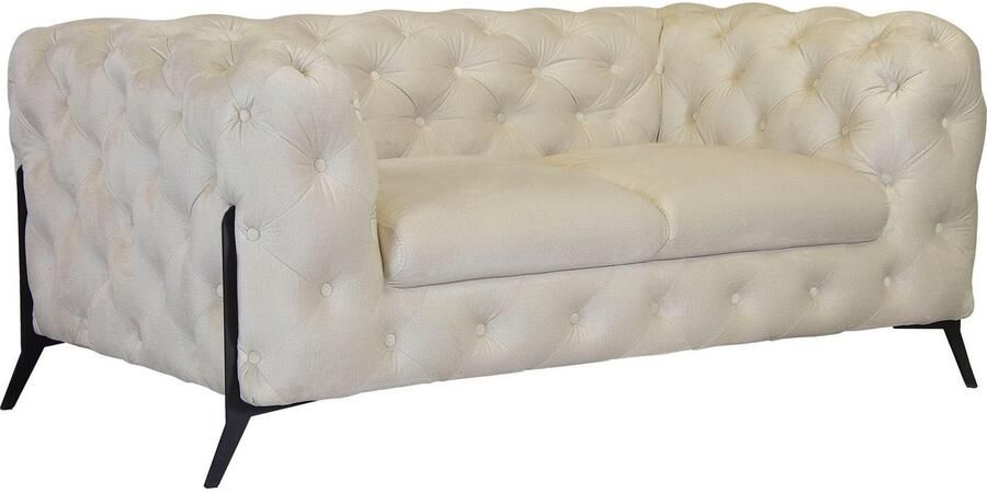 Leonique Chesterfield-bank Amaury luxueuze capitonnage moderne chesterfield look kleur van de poten ter keuze - Foto 9