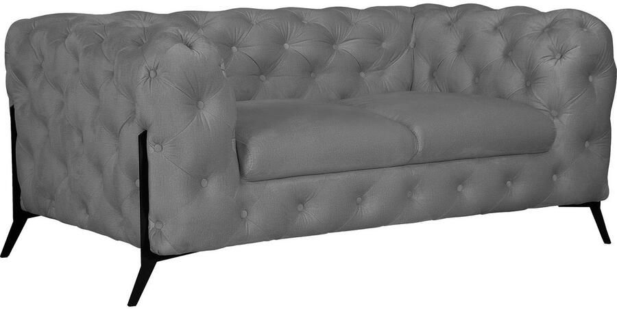 Leonique Chesterfield-bank Amaury luxueuze capitonnage moderne chesterfield look kleur van de poten ter keuze - Foto 8