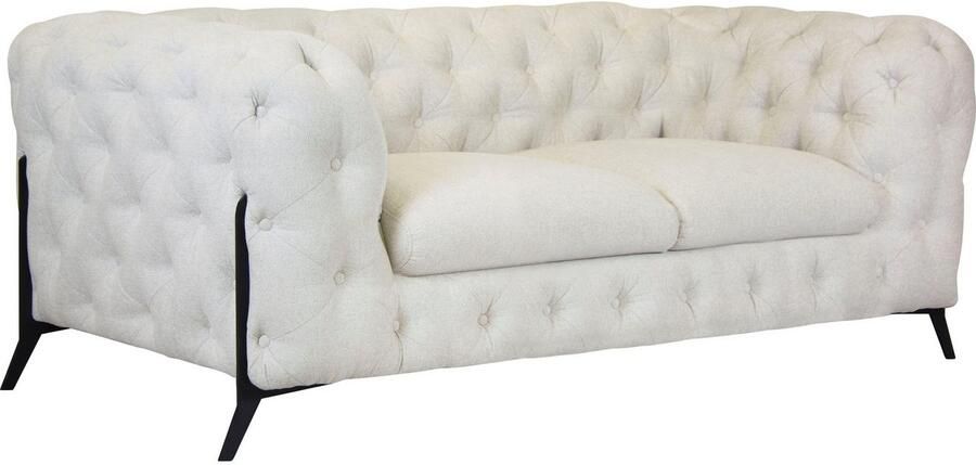 Leonique Chesterfield-bank Amaury luxueuze capitonnage moderne chesterfield look kleur van de poten ter keuze - Foto 11