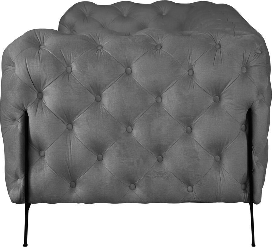Home affaire Chesterfield-bank Amaury luxueuze capitonnage moderne chesterfield look kleur van de poten ter keuze - Foto 2