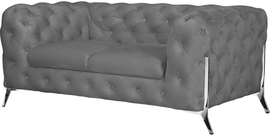 Home affaire Chesterfield-bank Amaury luxueuze capitonnage moderne chesterfield look kleur van de poten ter keuze - Foto 6