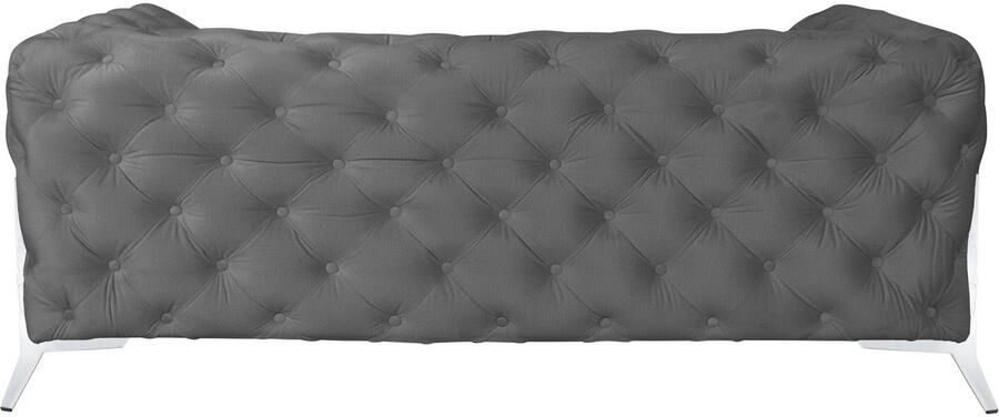 Home affaire Chesterfield-bank Amaury luxueuze capitonnage moderne chesterfield look kleur van de poten ter keuze - Foto 7