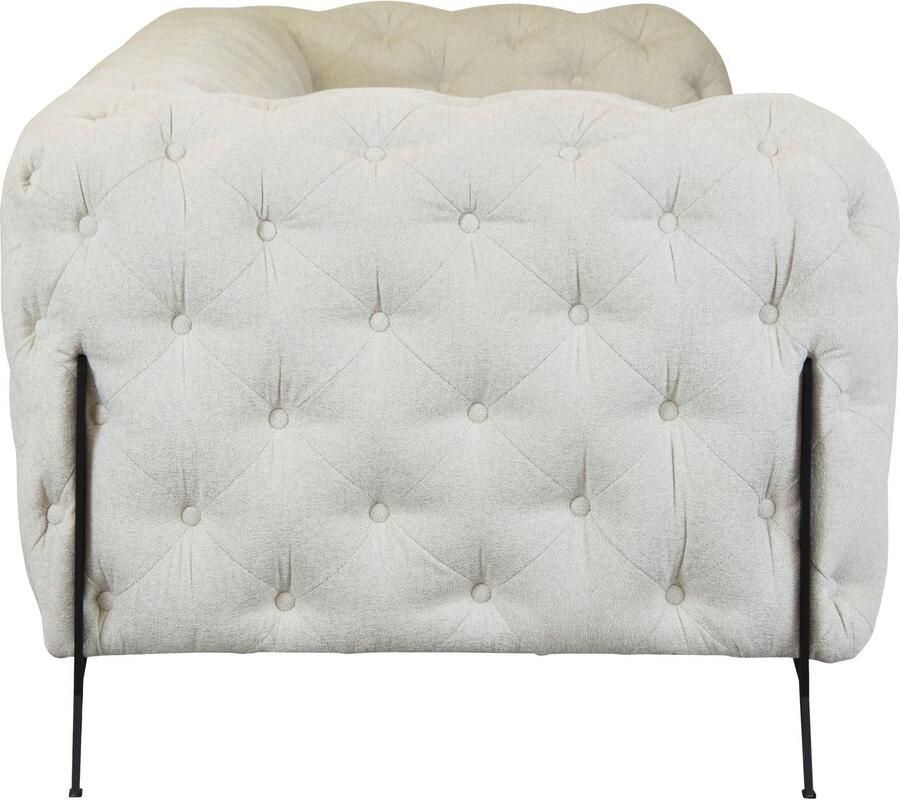 Leonique Chesterfield-bank Amaury luxueuze capitonnage moderne chesterfield look kleur van de poten ter keuze - Foto 2