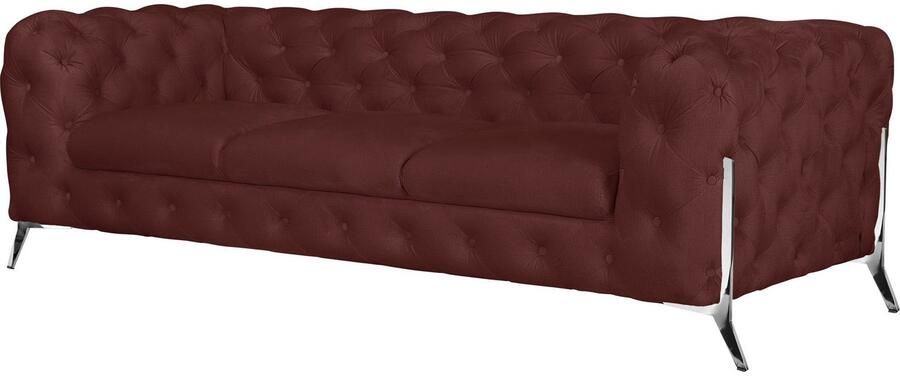 Leonique Chesterfield-bank Amaury luxueuze capitonnage moderne chesterfield look kleur van de poten ter keuze - Foto 8