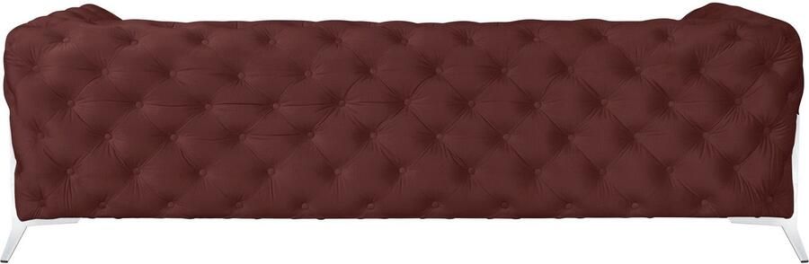 Home affaire Chesterfield-bank Amaury luxueuze capitonnage moderne chesterfield look kleur van de poten ter keuze - Foto 8