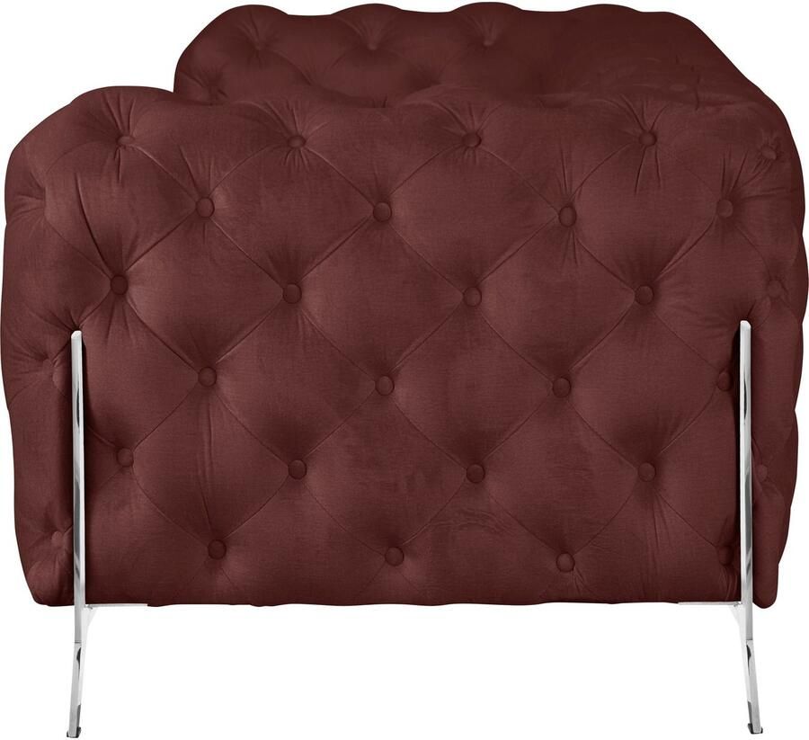 Home affaire Chesterfield-bank Amaury luxueuze capitonnage moderne chesterfield look kleur van de poten ter keuze - Foto 2