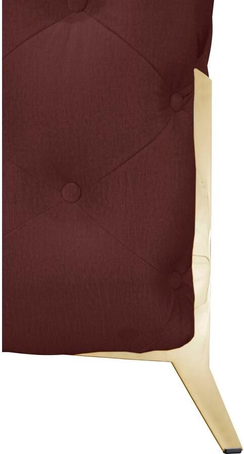 Leonique Chesterfield-bank Amaury luxueuze capitonnage moderne chesterfield look kleur van de poten ter keuze - Foto 5