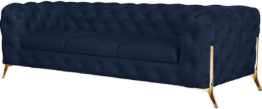 Leonique Chesterfield-bank Amaury luxueuze capitonnage moderne chesterfield look kleur van de poten ter keuze - Foto 6
