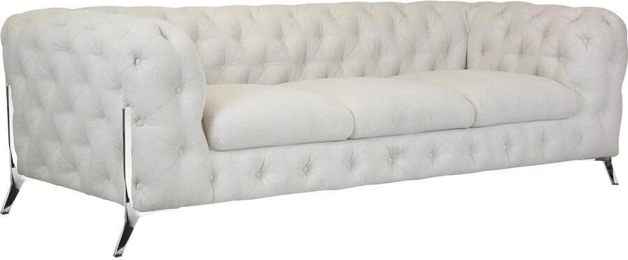 Leonique Chesterfield-bank Amaury luxueuze capitonnage moderne chesterfield look kleur van de poten ter keuze - Foto 10