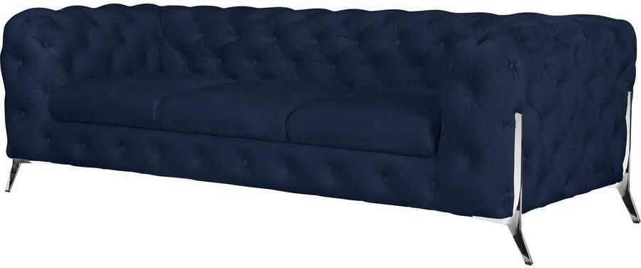 Leonique Chesterfield-bank Amaury luxueuze capitonnage moderne chesterfield look kleur van de poten ter keuze - Foto 8