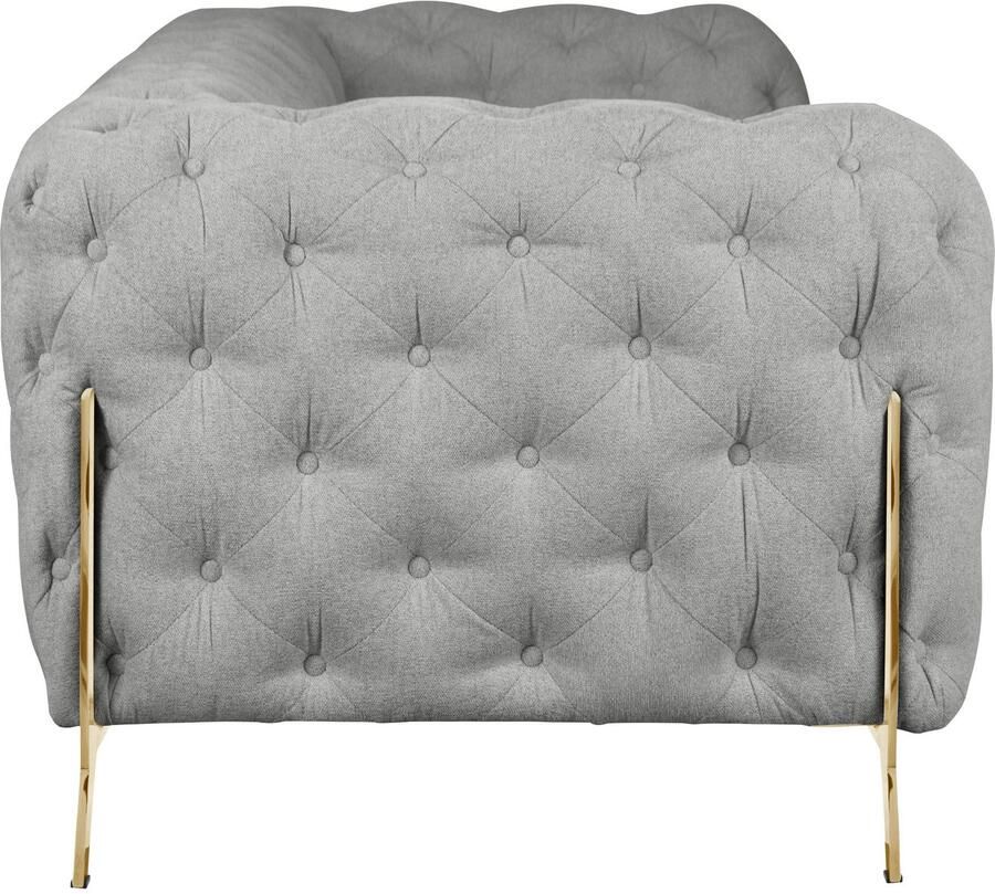 Leonique Chesterfield-bank Amaury luxueuze capitonnage moderne chesterfield look kleur van de poten ter keuze - Foto 2