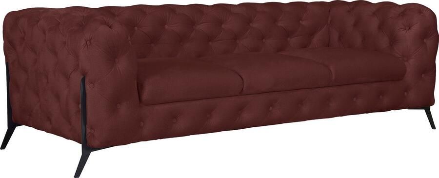 Home affaire Chesterfield-bank Amaury luxueuze capitonnage moderne chesterfield look kleur van de poten ter keuze - Foto 6