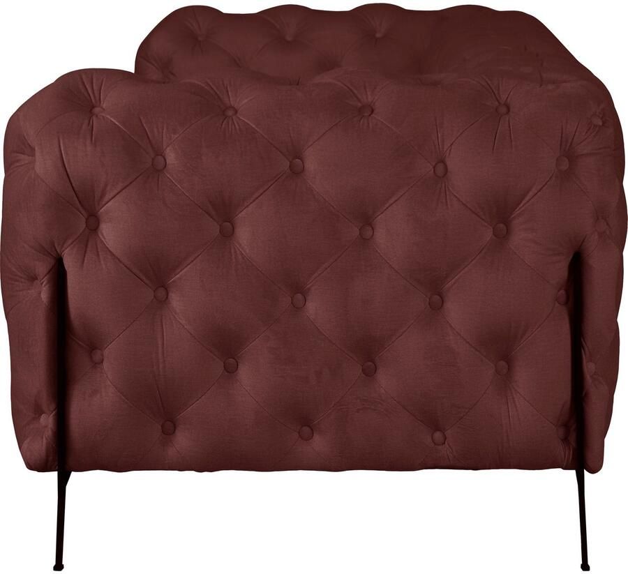Home affaire Chesterfield-bank Amaury luxueuze capitonnage moderne chesterfield look kleur van de poten ter keuze - Foto 2