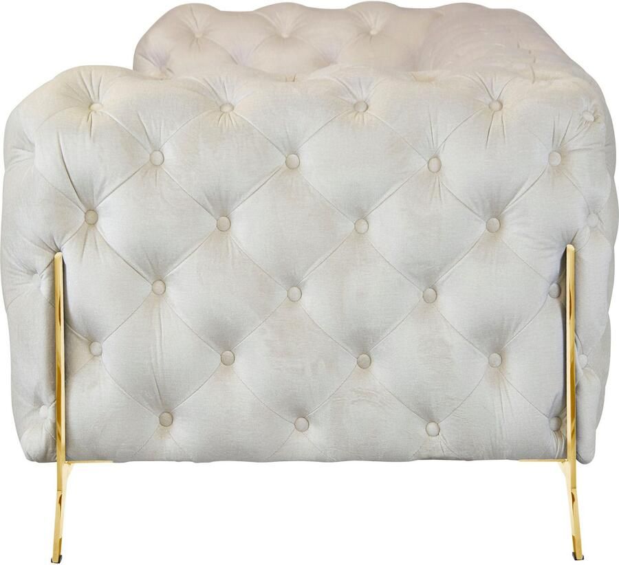Home affaire Chesterfield-bank Amaury luxueuze capitonnage moderne chesterfield look kleur van de poten ter keuze - Foto 2