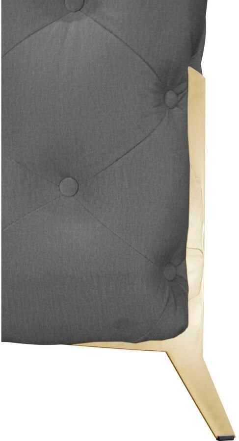 Leonique Chesterfield-bank Amaury luxueuze capitonnage moderne chesterfield look kleur van de poten ter keuze - Foto 5