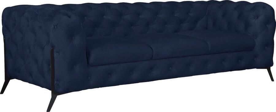 Home affaire Chesterfield-bank Amaury luxueuze capitonnage moderne chesterfield look kleur van de poten ter keuze - Foto 6