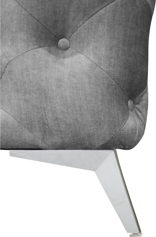 Leonique Chesterfield-bank Glynis L-vorm luxueuze capitonnage moderne chesterfield look kleur van de poten ter keuze