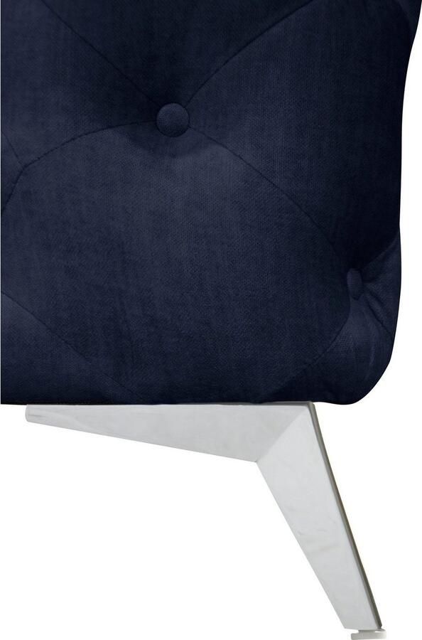 Leonique Chesterfield-bank Glynis L-vorm luxueuze capitonnage moderne chesterfield look kleur van de poten ter keuze