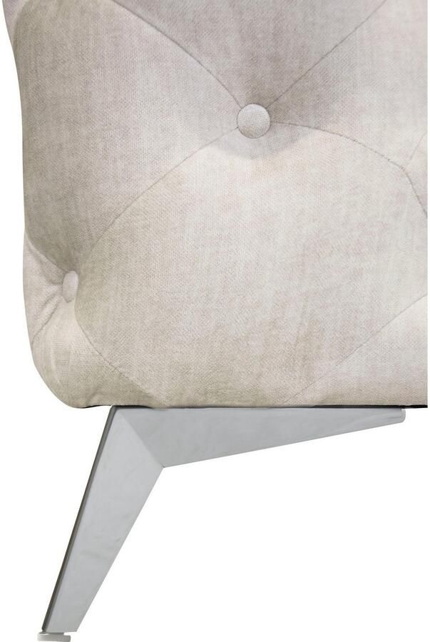 Leonique Chesterfield-bank Glynis L-vorm luxueuze capitonnage moderne chesterfield look kleur van de poten ter keuze