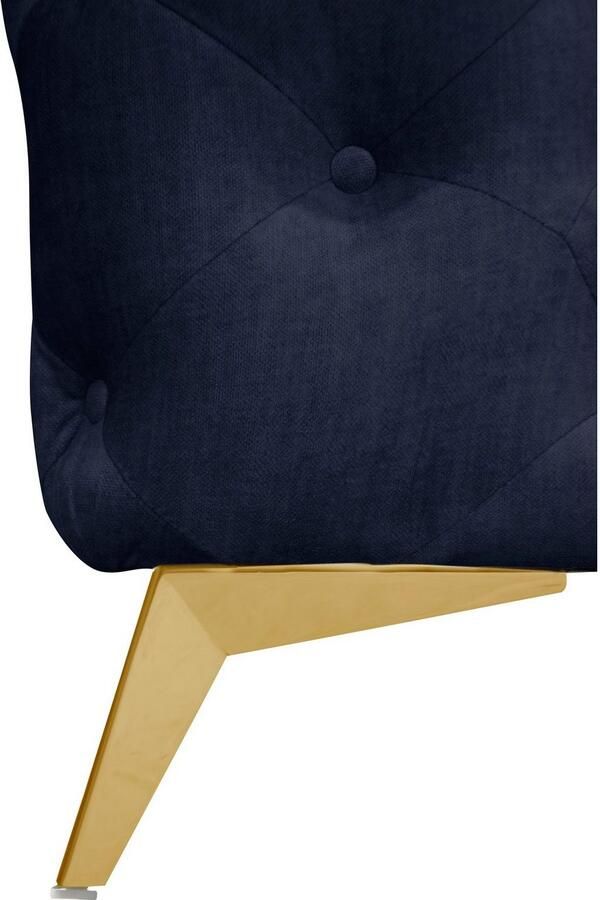 Leonique Chesterfield-bank Glynis L-vorm luxueuze capitonnage moderne chesterfield look kleur van de poten ter keuze