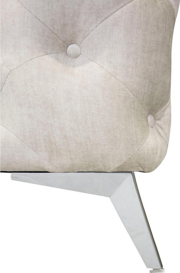 Leonique Chesterfield-bank Glynis L-vorm luxueuze capitonnage moderne chesterfield look kleur van de poten ter keuze