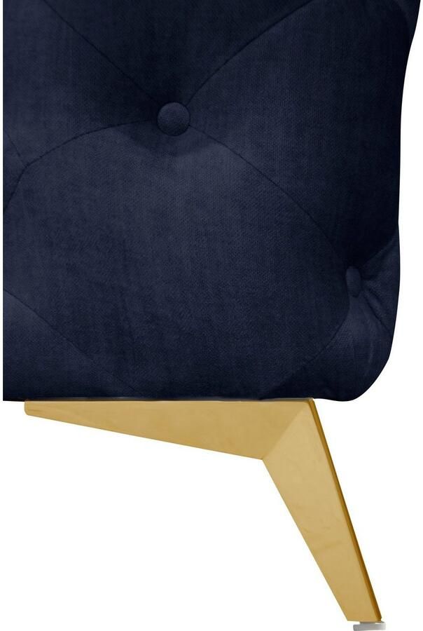 Leonique Chesterfield-bank Glynis L-vorm luxueuze capitonnage moderne chesterfield look kleur van de poten ter keuze