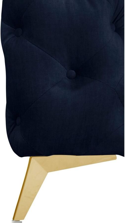 Leonique Chesterfield-bank Glynis L-vorm luxueuze capitonnage moderne chesterfield look kleur van de poten ter keuze - Foto 2