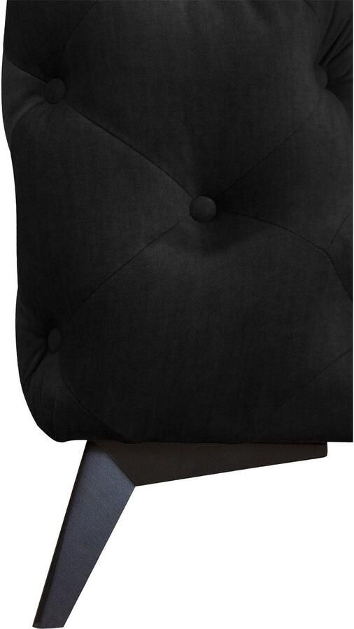 Leonique Chesterfield-bank Glynis L-vorm luxueuze capitonnage moderne chesterfield look kleur van de poten ter keuze - Foto 2