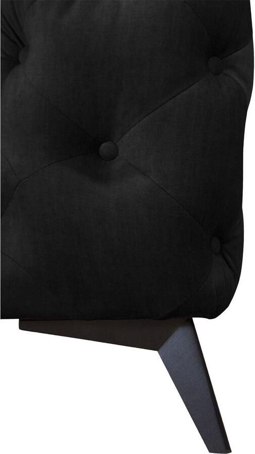 Leonique Chesterfield-bank Glynis L-vorm luxueuze capitonnage moderne chesterfield look kleur van de poten ter keuze - Foto 3