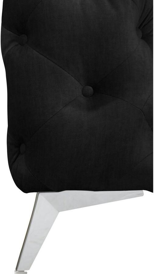 Leonique Chesterfield-bank Glynis L-vorm luxueuze capitonnage moderne chesterfield look kleur van de poten ter keuze - Foto 2