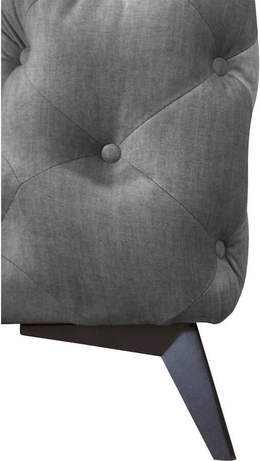 Leonique Chesterfield-bank Glynis L-vorm luxueuze capitonnage moderne chesterfield look kleur van de poten ter keuze - Foto 2