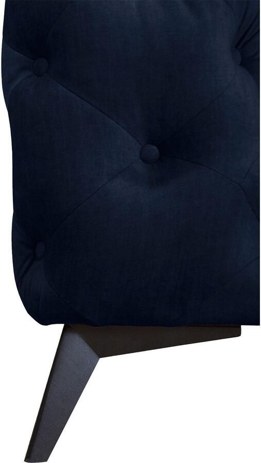 Leonique Chesterfield-bank Glynis L-vorm luxueuze capitonnage moderne chesterfield look kleur van de poten ter keuze - Foto 2