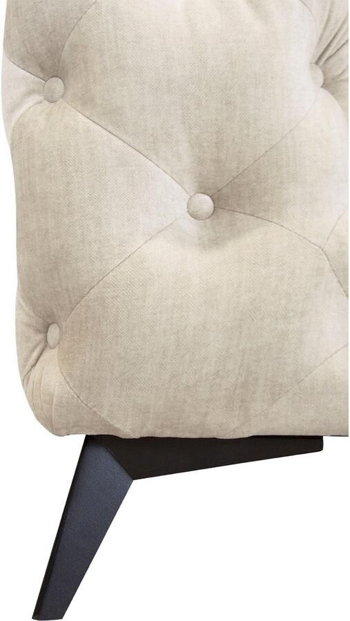 Leonique Chesterfield-bank Glynis L-vorm luxueuze capitonnage moderne chesterfield look kleur van de poten ter keuze - Foto 3