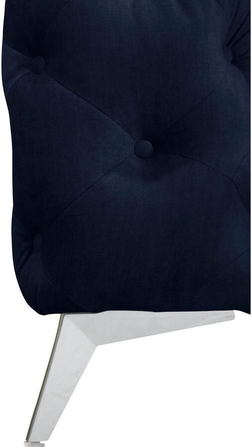 Leonique Chesterfield-bank Glynis L-vorm luxueuze capitonnage moderne chesterfield look kleur van de poten ter keuze - Foto 2