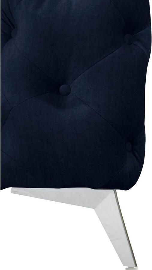 Leonique Chesterfield-bank Glynis L-vorm luxueuze capitonnage moderne chesterfield look kleur van de poten ter keuze - Foto 3