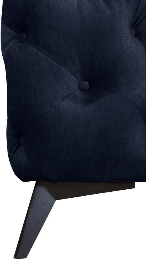 Leonique Chesterfield-bank Glynis L-vorm luxueuze capitonnage moderne chesterfield look kleur van de poten ter keuze - Foto 2